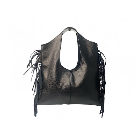 BOLSO PIEL FLECOS. COKO GALVEZ.
