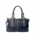 BOLSO PIEL COMBINADA. COKO GALVEZ.