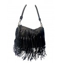BOLSO PIEL LAVADA FLECOS. COKO GALVEZ.
