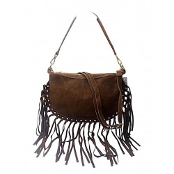 BOLSO MEDIA LUNA FLECOS. COKO GALVEZ.